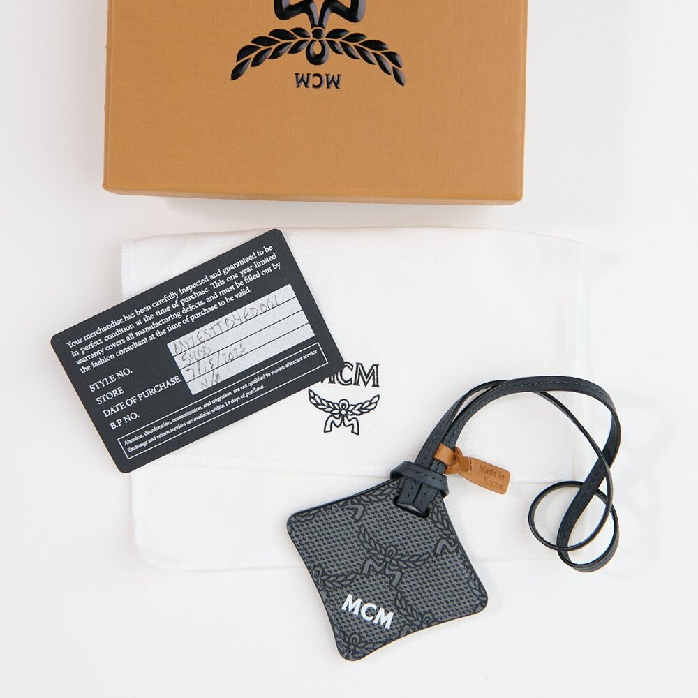 MCM Air Tag Holder w/COA, Dust Bag, Box